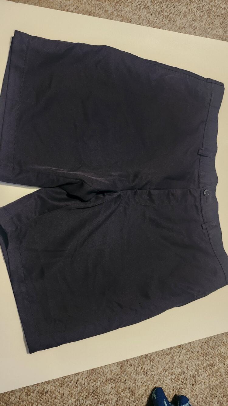 Haggar H26 Mens Performance Golf Shorts Size 44 Black Flat Front Big & Tall #469